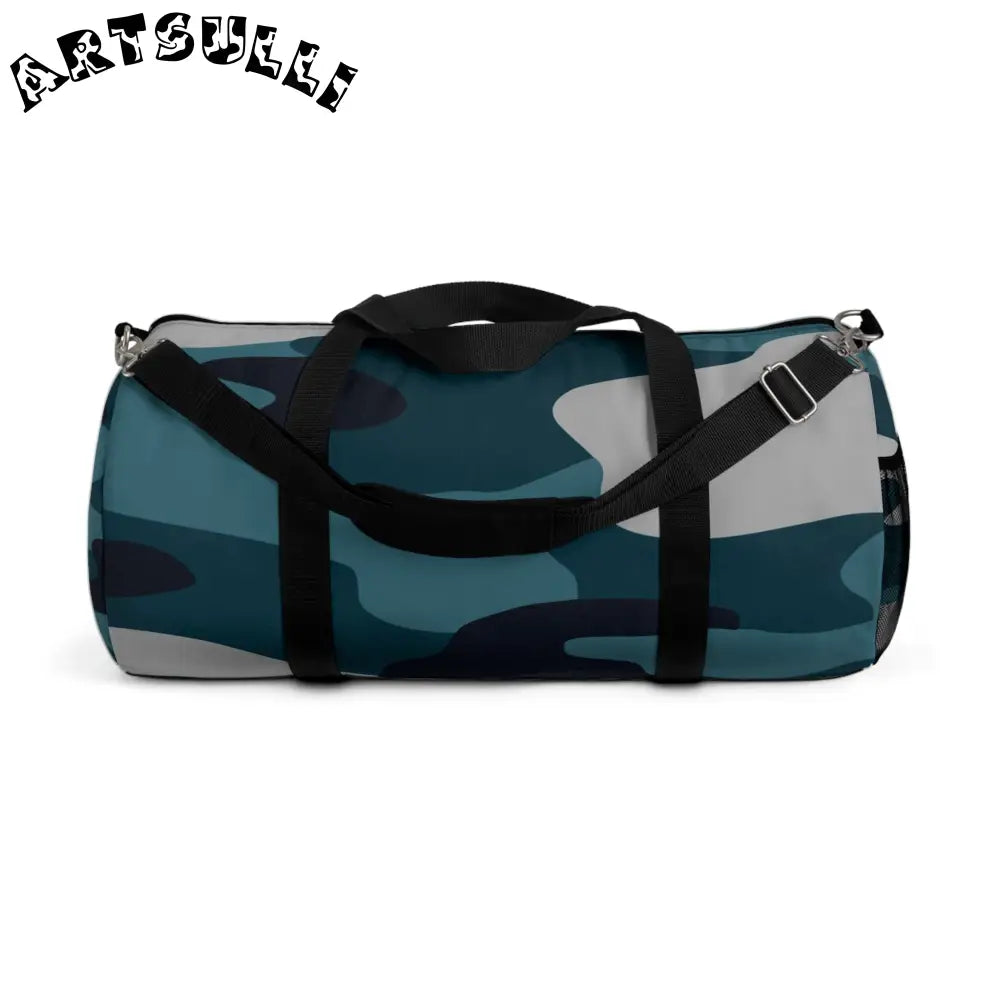 JAKKOUTTHEBXX Blue Camouflage Duffel Bag JAKKOUTTHEBXX Artsulli