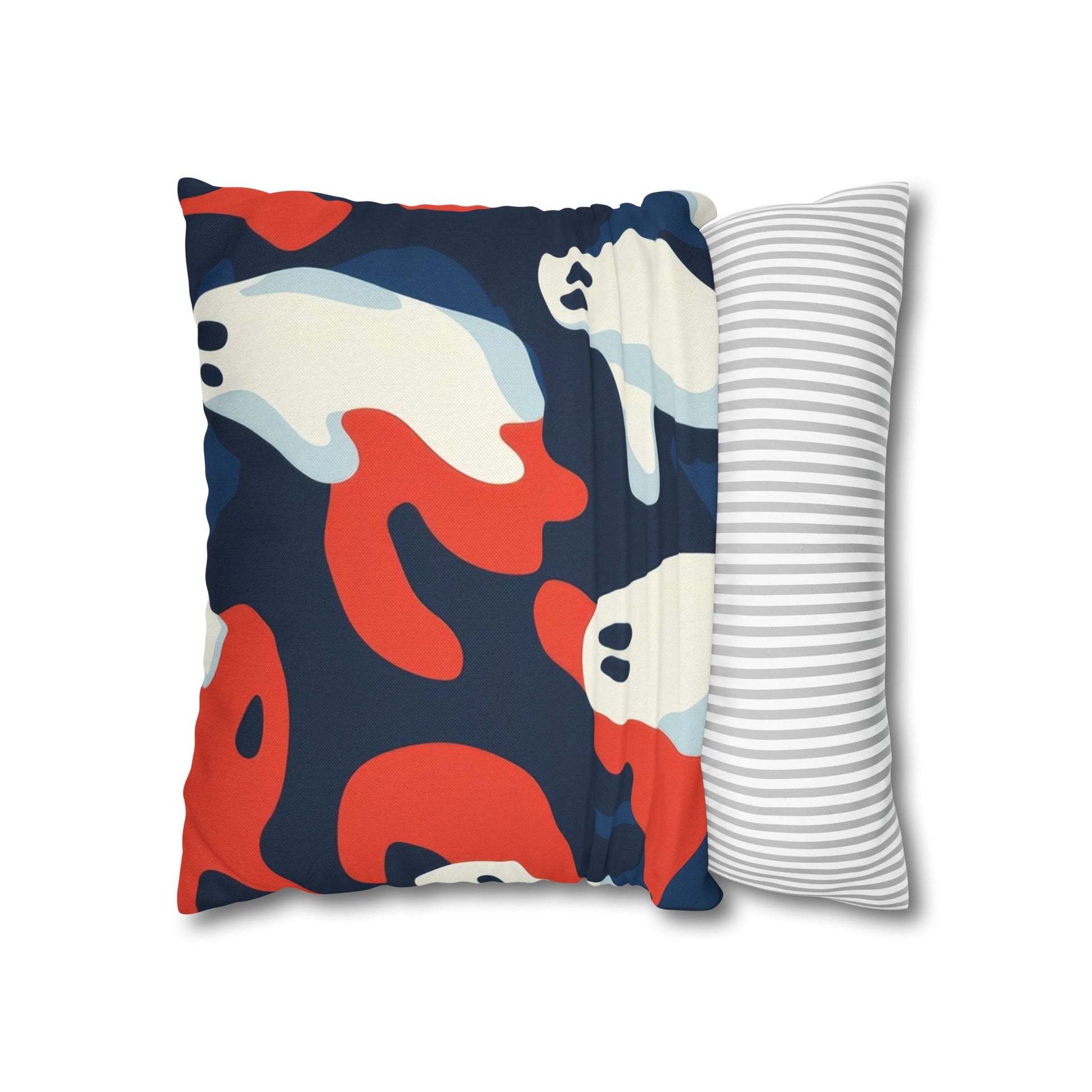 Camo Ghosts Spun Polyester Square Pillowcase, Artsulli - Art is Long, Life is Short, Home Decor, , , , , , , 
