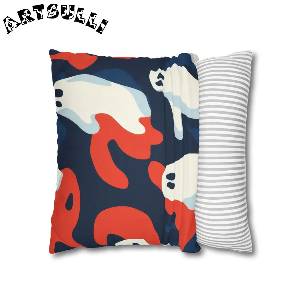 JAKKOUTTHEBXX Camo Ghosts Spun Polyester Square Pillowcase