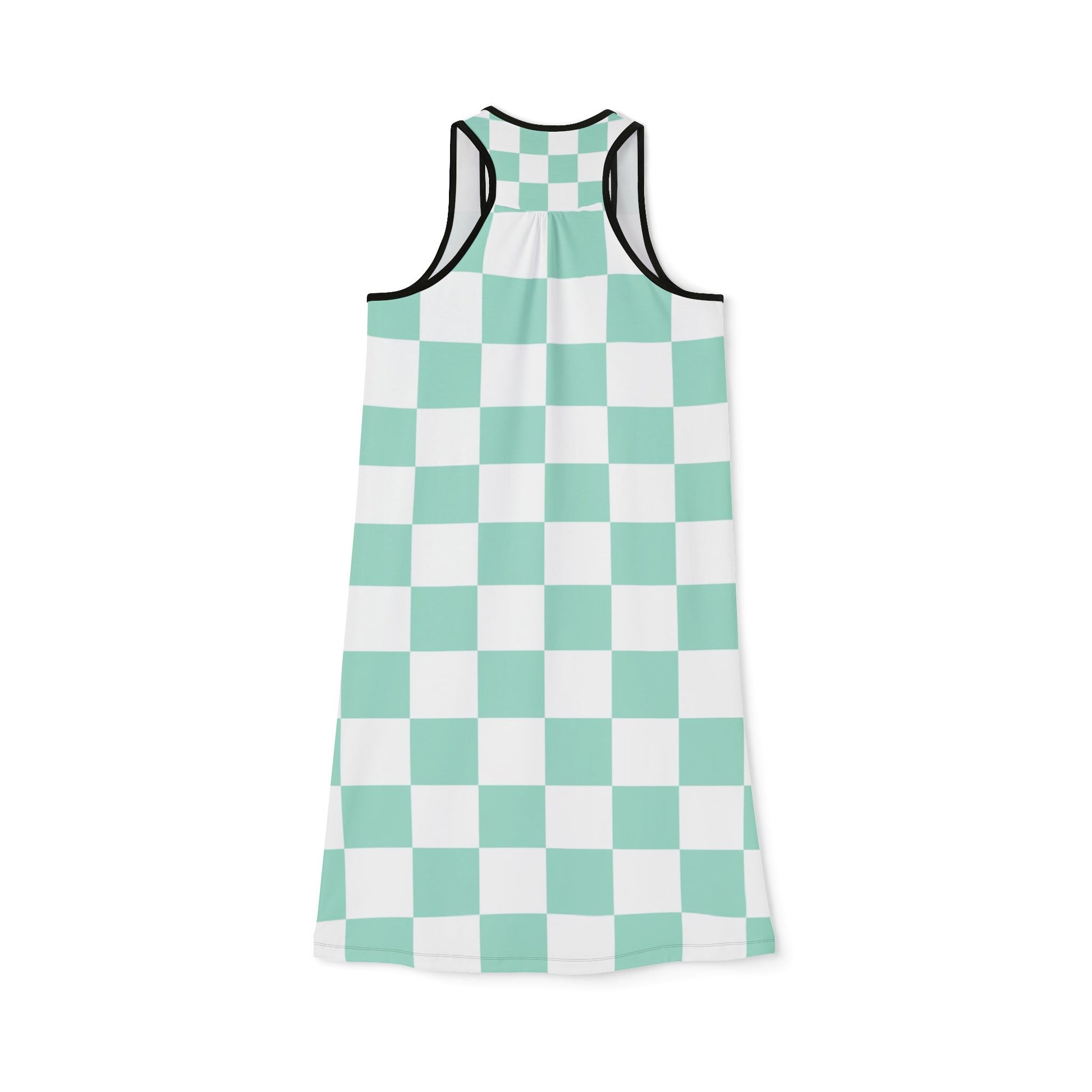 Chessboard Women's Racerback Dress (AOP), Artsulli - Art is Long, Life is Short, Tank Top, , , , , , , 