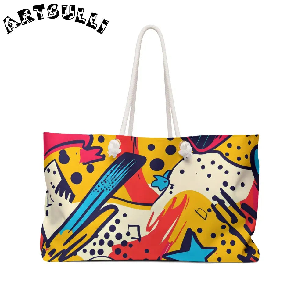 JAKKOUTTHEBXX Comic x Pop Art Weekender Bag JAKKOUTTHEBXX Artsulli