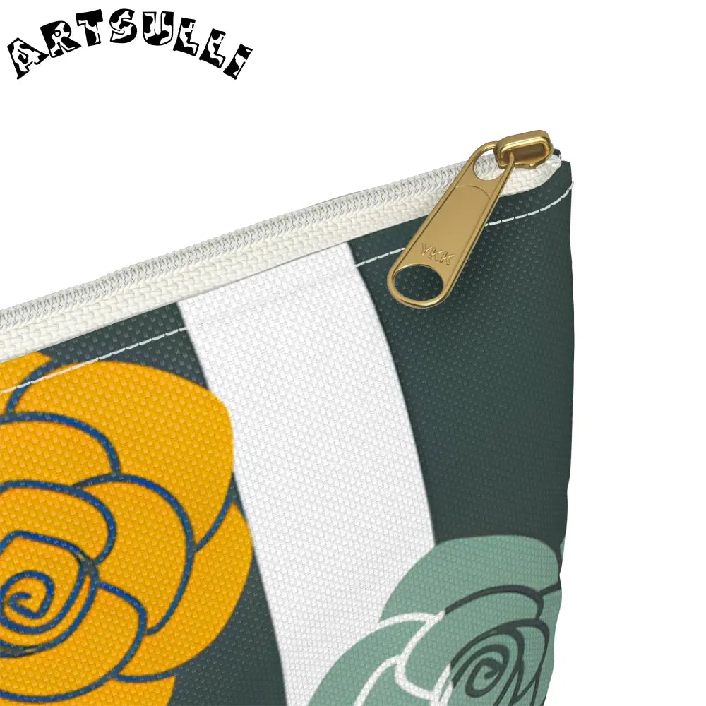 JAKKOUTTHEBXX Stripes x Roses II Black and White Accessory Pouch