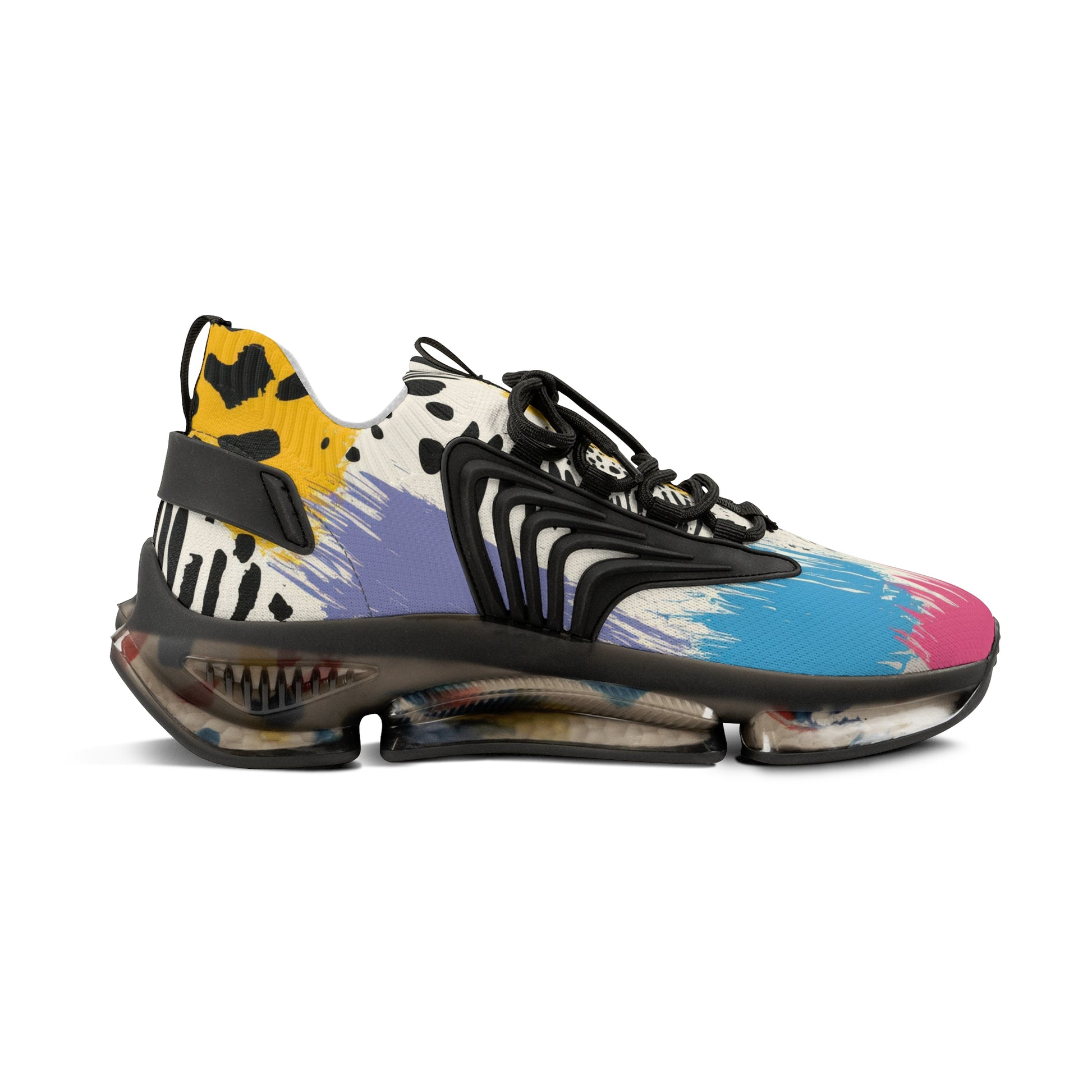 Rae Zebra Rhapsody II Men's Mesh Sneakers, Artsulli - Art is Long, Life is Short, Shoes, , , , , , , 
