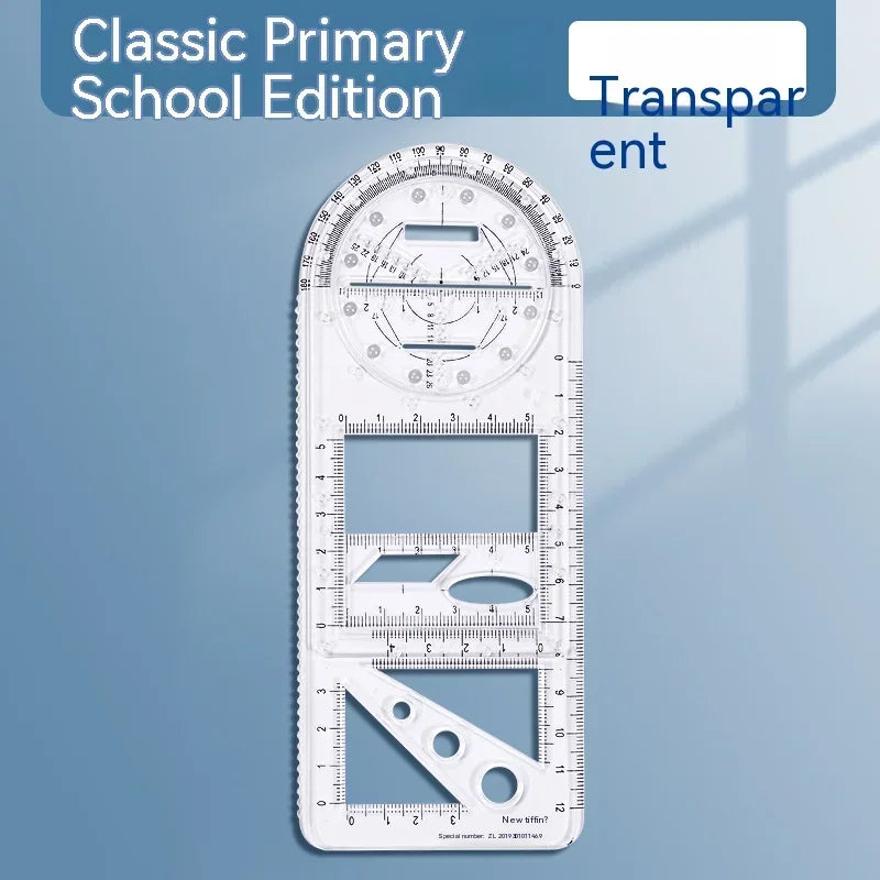 Buy The Best By Artsulli - Art is Long Life Short - Multifunctional Geometric Function Ruler Set Mathematics Drawing Template Measuring