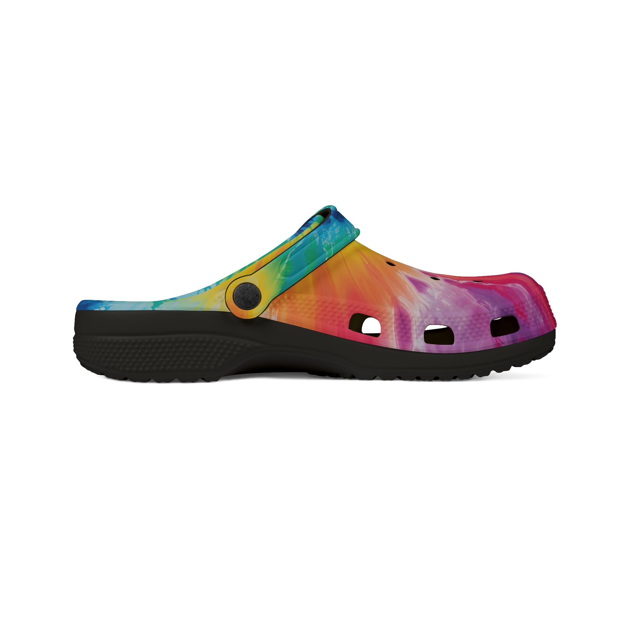 Tie Dye EVA Foam Rubber Shoes (AOP), Artsulli - Art is Long, Life is Short, Shoes, , , , , , , 
