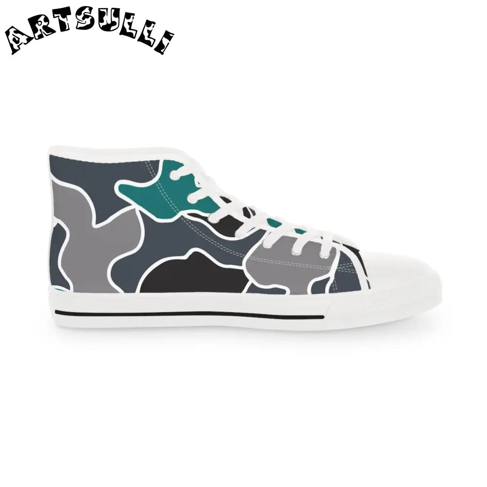 JAKKOUTTHEBXX Surreal Camouflage Men’s High Top Sneakers