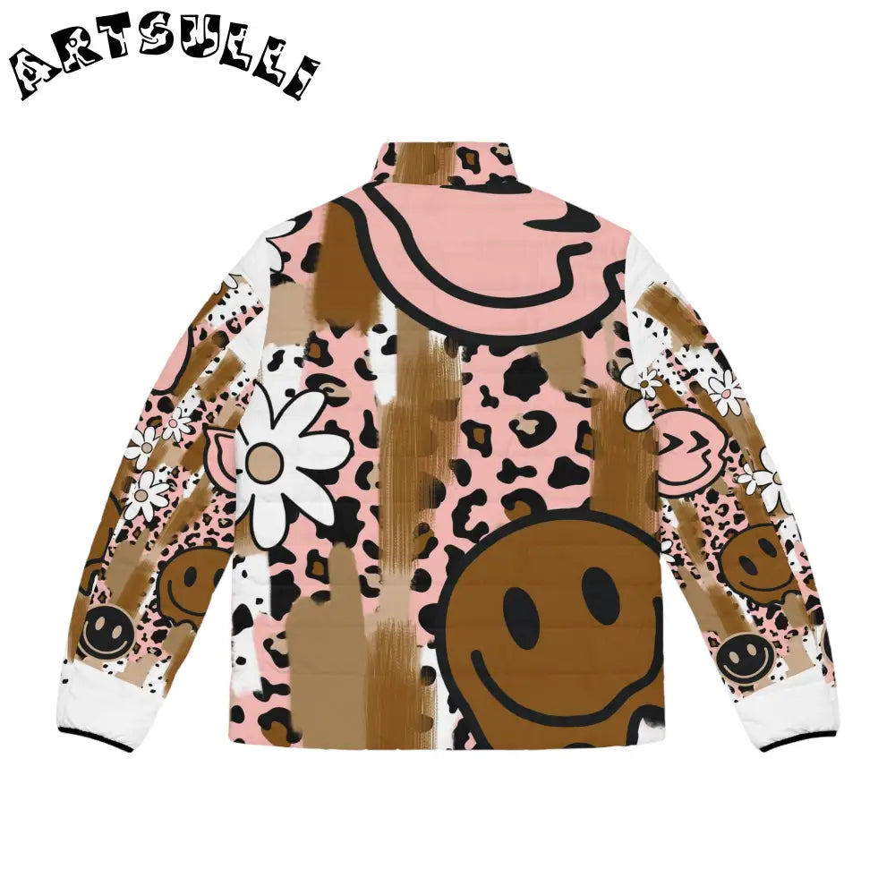 JAKKOUTTHEBXX Sutfin Ghosts Pop Art Men’s Puffer Jacket (AOP)
