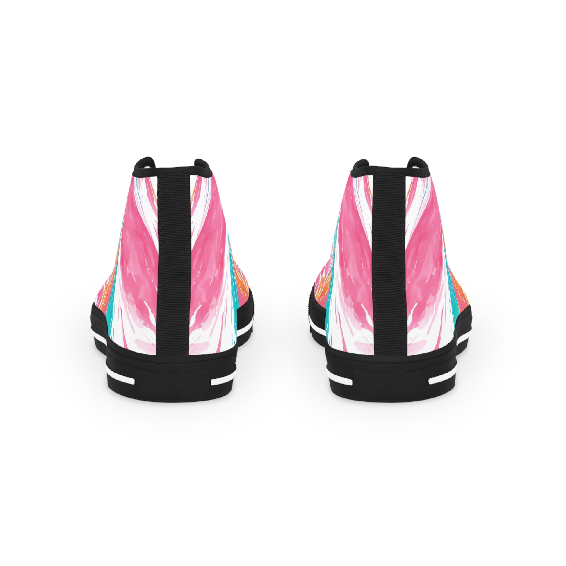 Liquid Pastel Spill III Multi-Color  Men's High Top Sneakers, Artsulli - Art is Long, Life is Short, Shoes, , , , , , , 