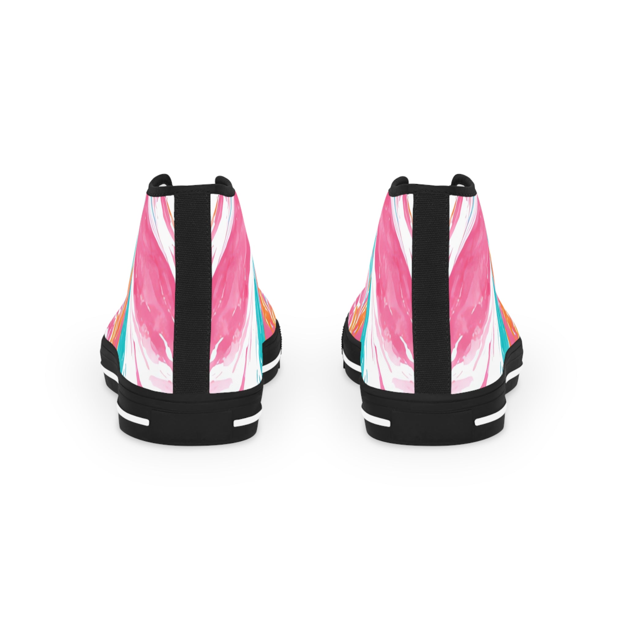 Liquid Pastel Spill III Multi-Color  Men's High Top Sneakers, Artsulli - Art is Long, Life is Short, Shoes, , , , , , , 