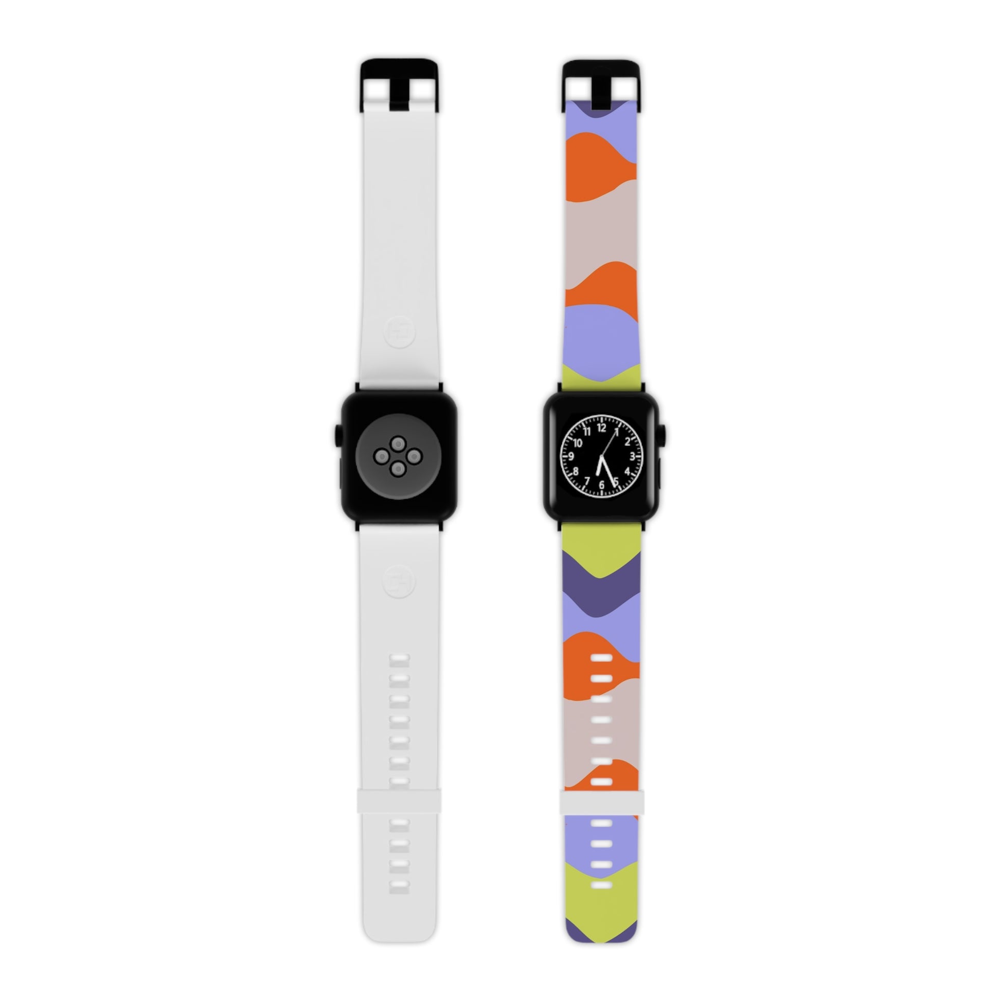 Waves Red and Blue Watch Band for Apple Watch, Artsulli - Art is Long, Life is Short, Accessories, Size, 8'' × 0.75'' / 42 - 44 mm, Color, Black, , , 22446037809044836671