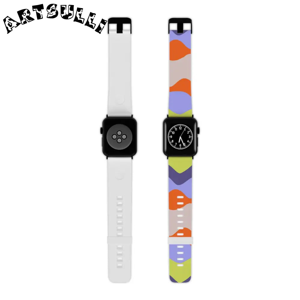 JAKKOUTTHEBXX Waves Red and Blue Watch Band for Apple Watch