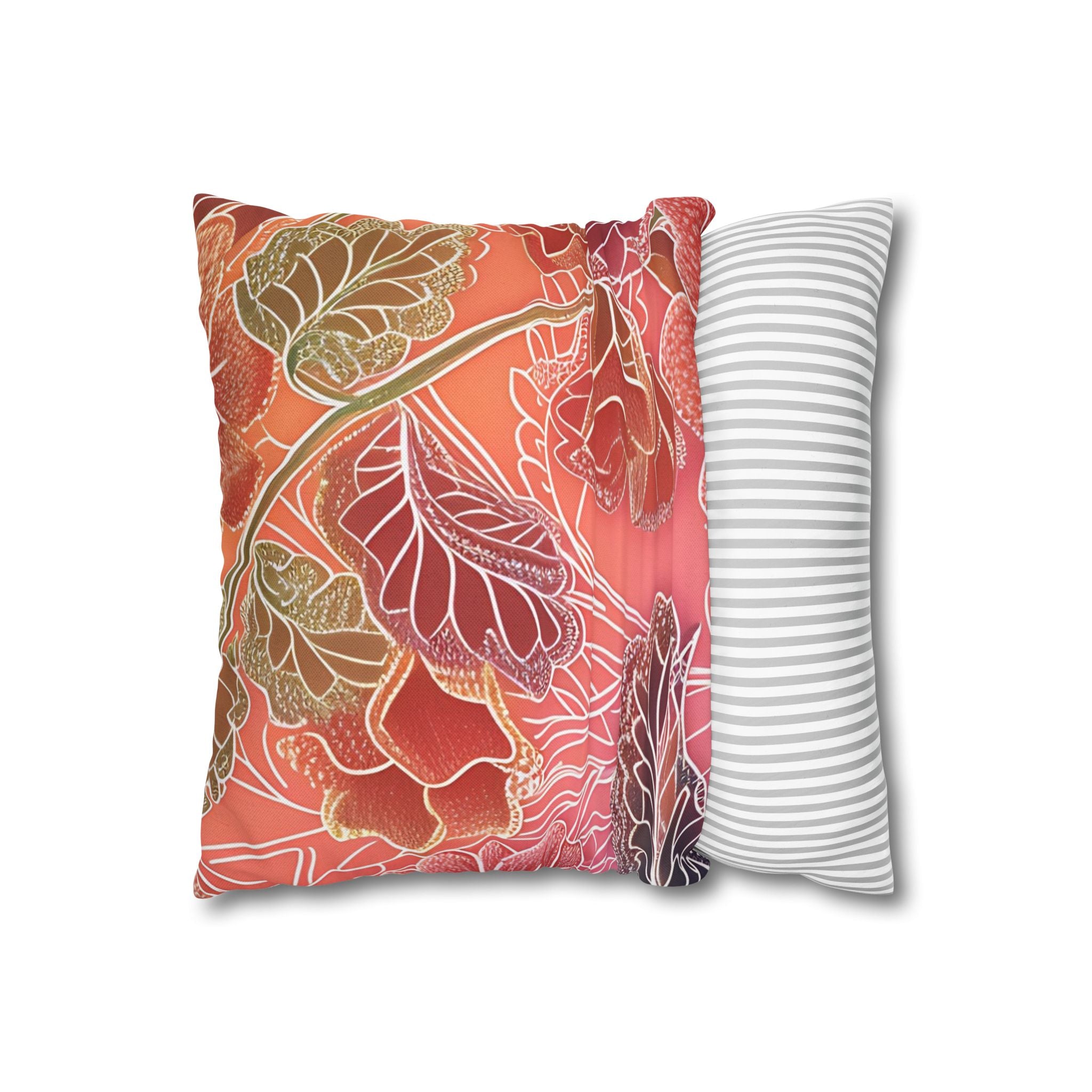 Spun Polyester Square Pillowcase
