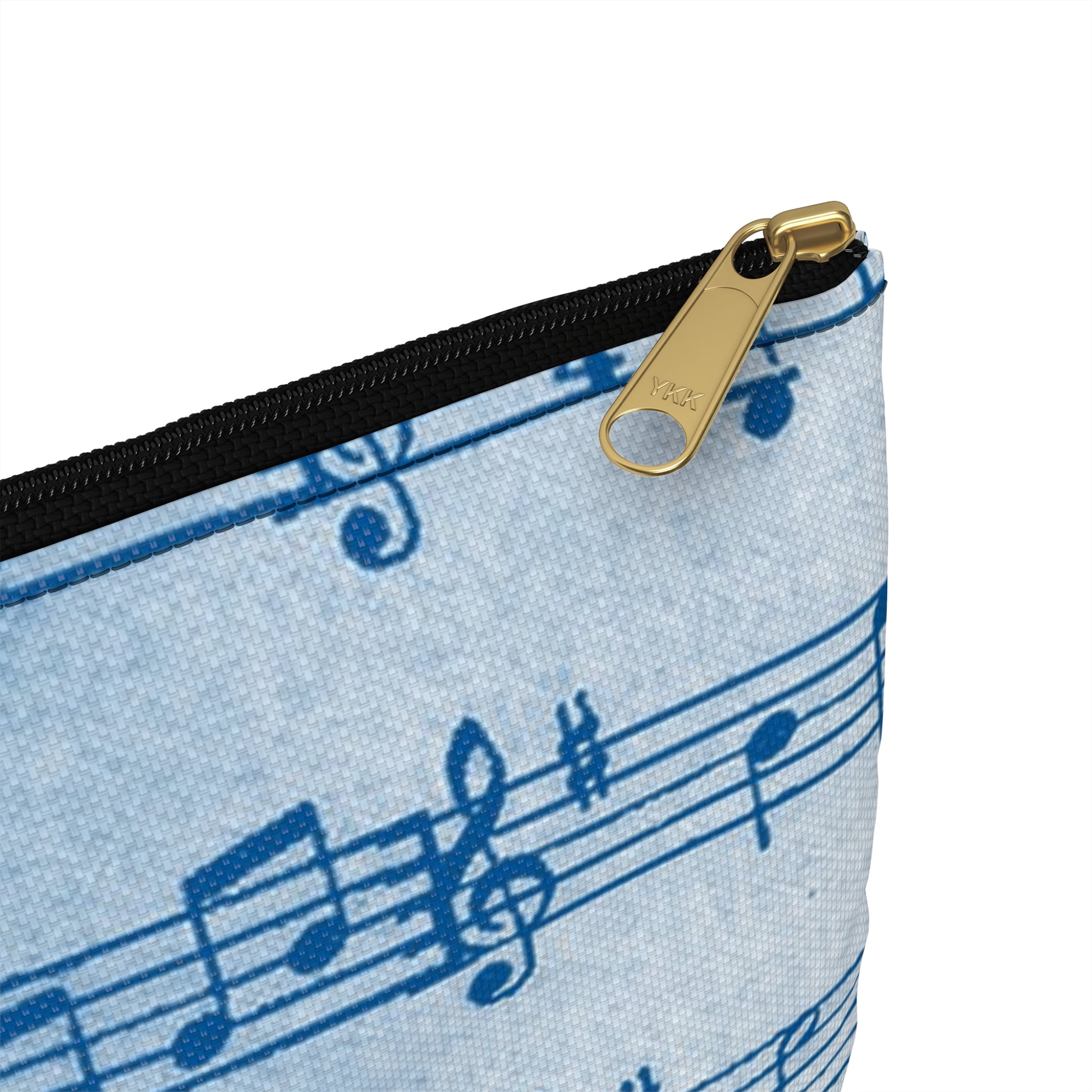 Drip Spill Type Beat Sheet Music Blue Accessory Pouch, Artsulli - Art is Long, Life is Short, Bags, , , , , , , 