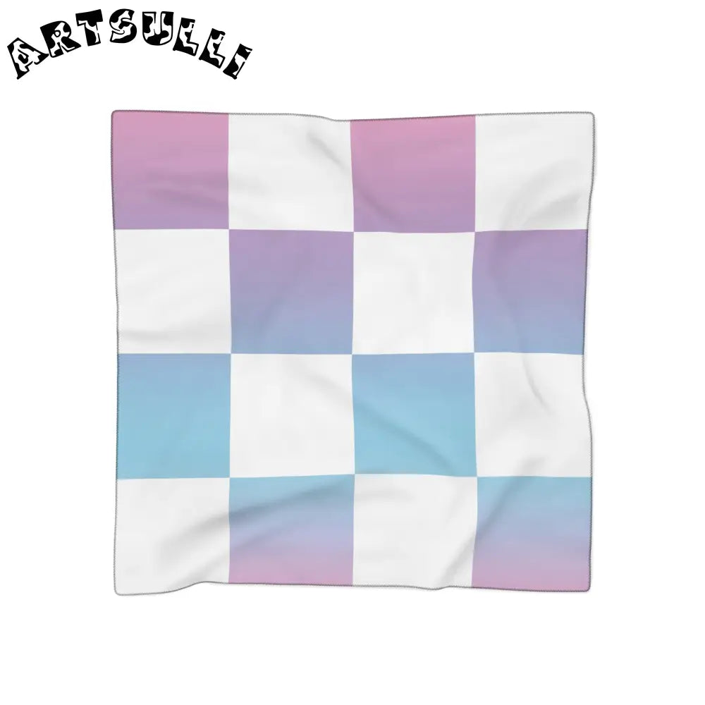 JAKKOUTTHEBXX Vaporwave Check Poly Scarf JAKKOUTTHEBXX Artsulli