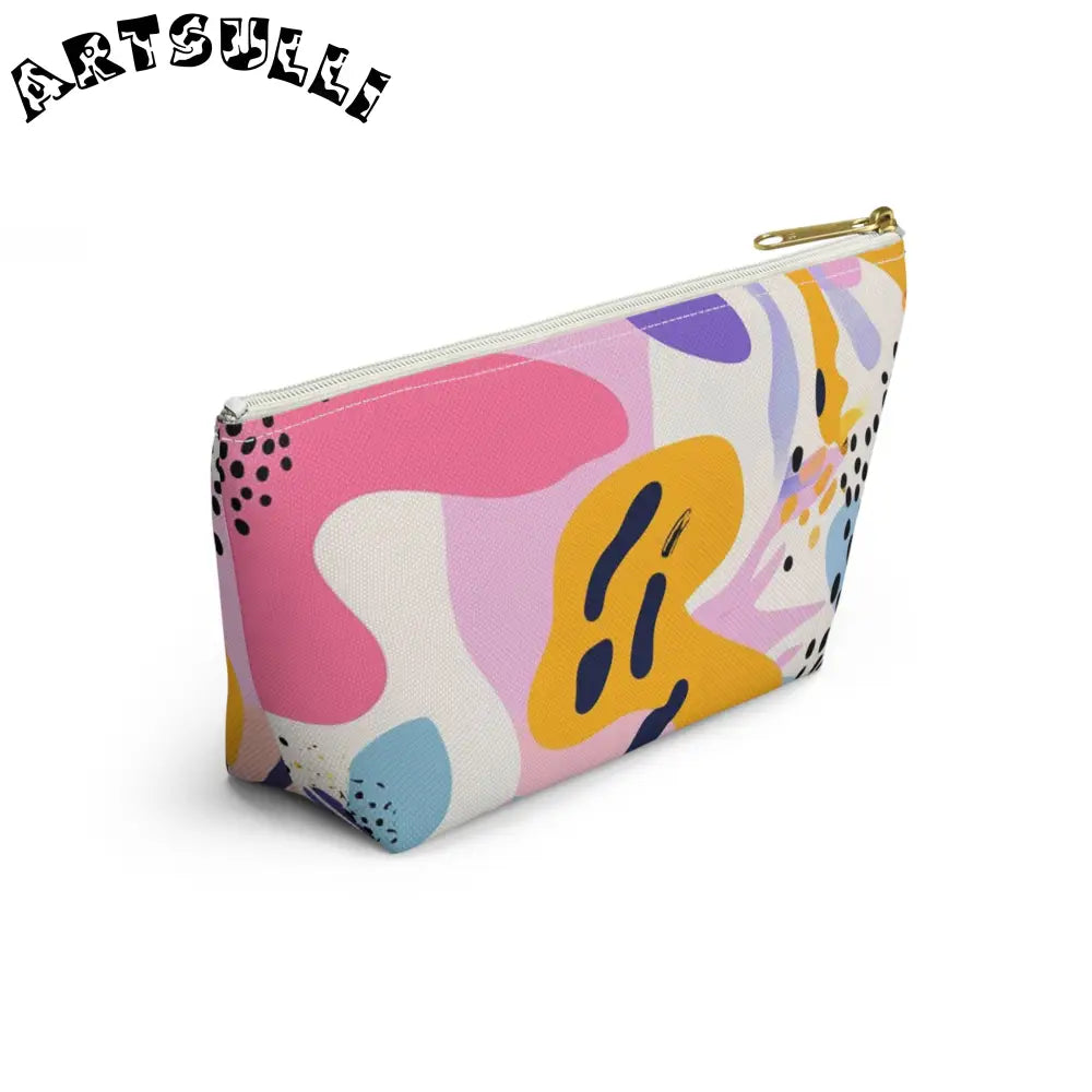 JAKKOUTTHEBXX Colorful Abstract Dots and Shapes II Accessory Pouch w