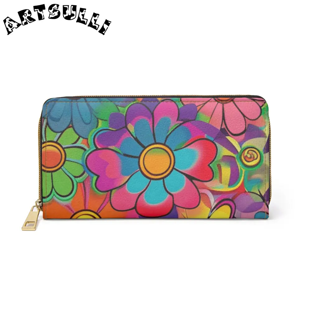 JAKKOUTTHEBXX Chromatic Daisy Dream Zipper Wallet JAKKOUTTHEBXX