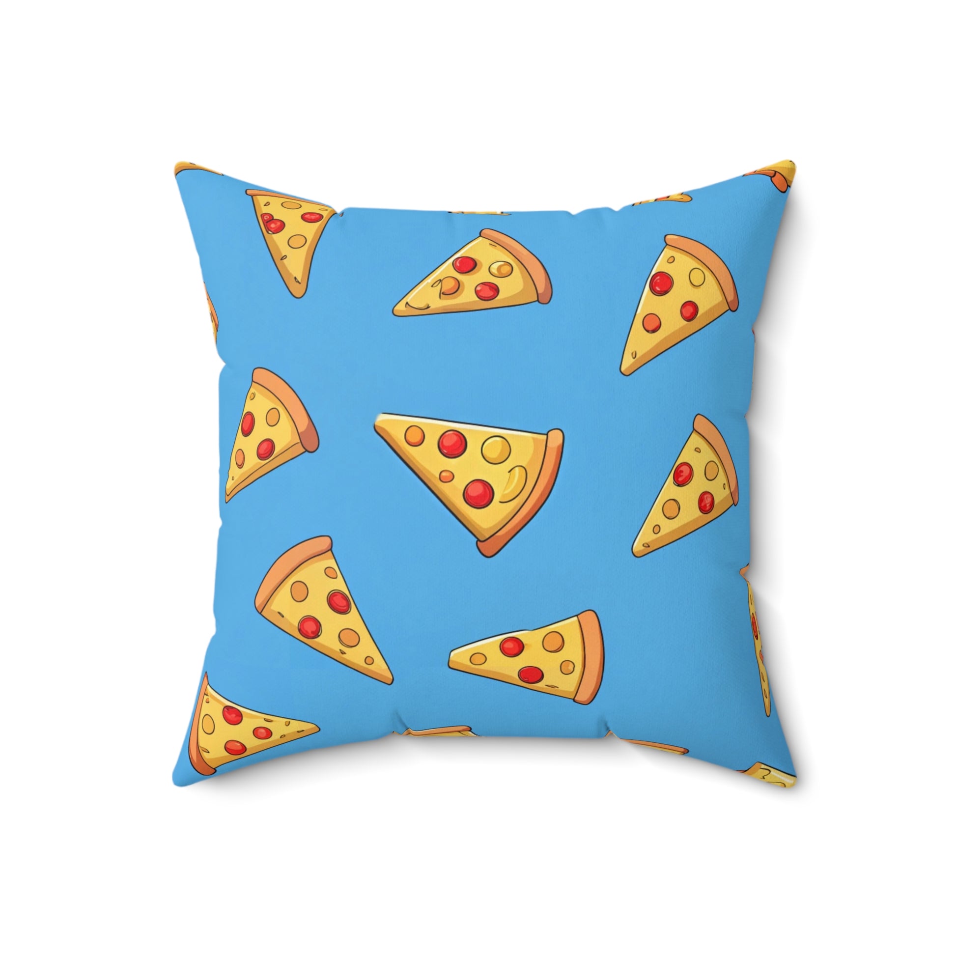 Blue Pizza Dreamscape Spun Polyester Square Pillow, Artsulli - Art is Long, Life is Short, Home Decor, , , , , , , 