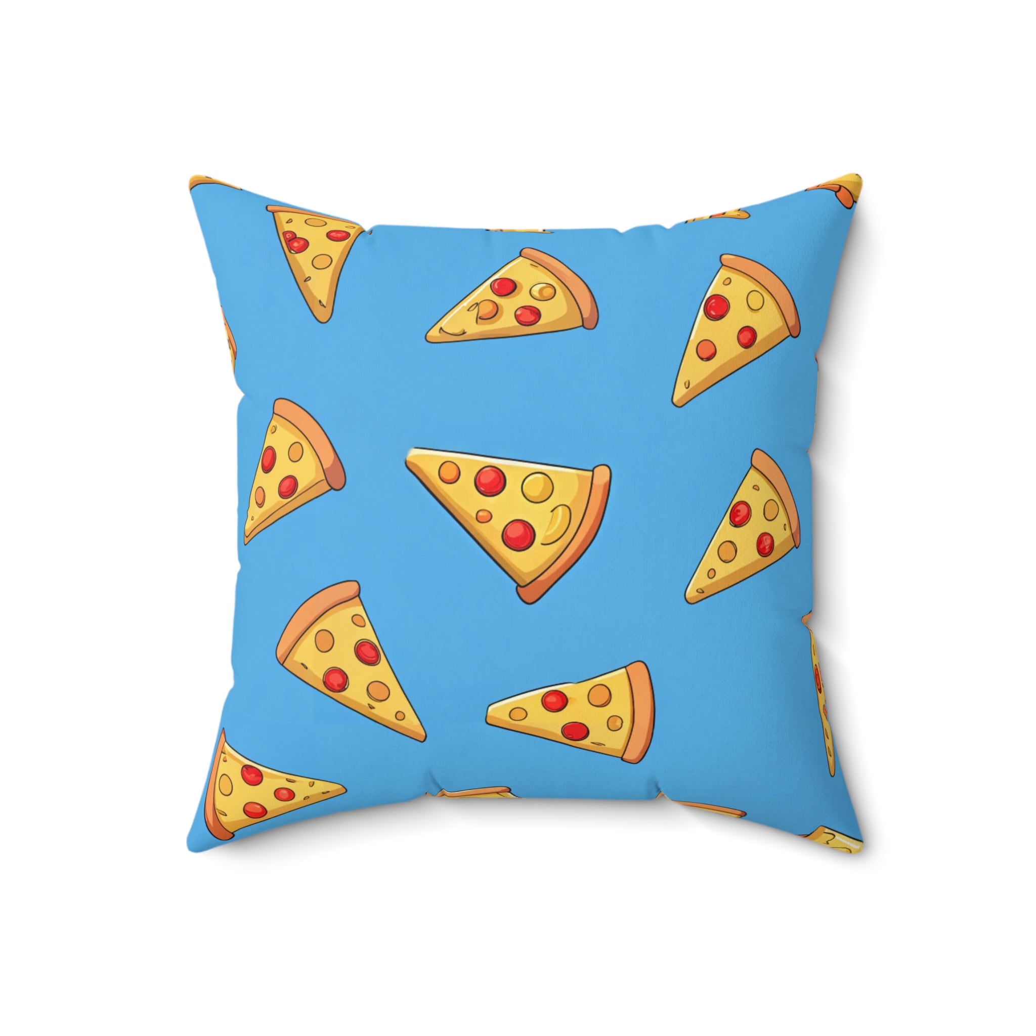 Blue Pizza Dreamscape Spun Polyester Square Pillow, Artsulli - Art is Long, Life is Short, Home Decor, , , , , , , 