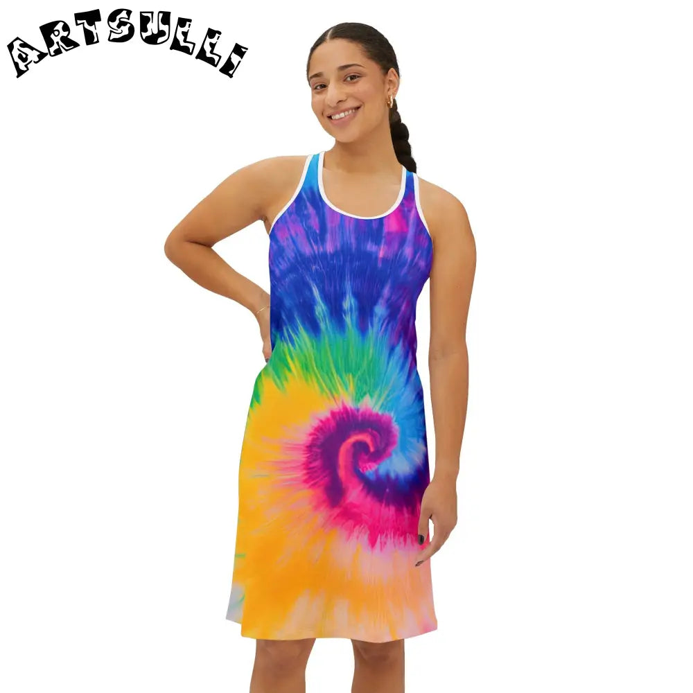 JAKKOUTTHEBXX Spiral Tie-Dye Tank Dress 2025