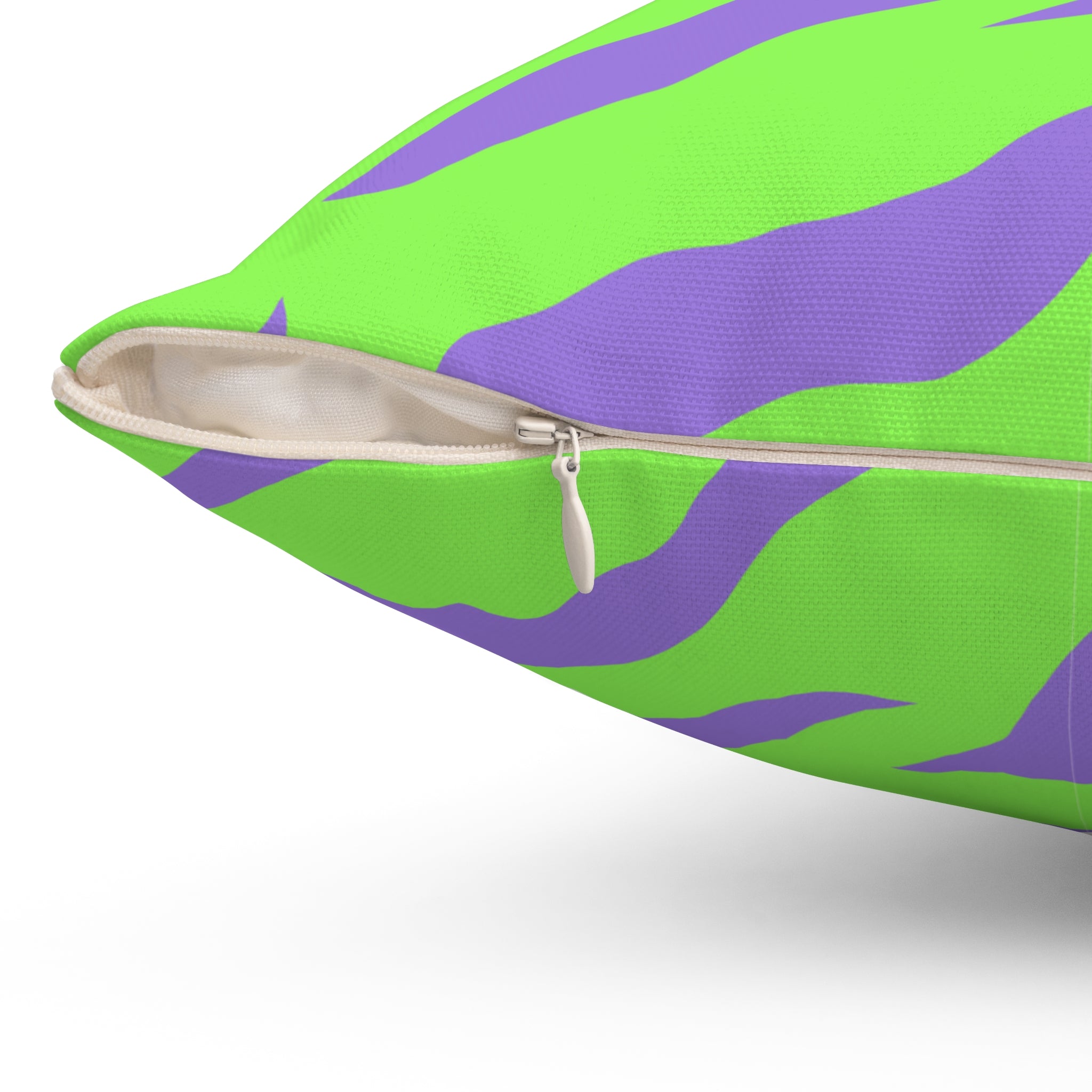 Tyrannosaurus Print Green and Purple Spun Polyester Square Pillow, Artsulli - Art is Long, Life is Short, Home Decor, , , , , , , 