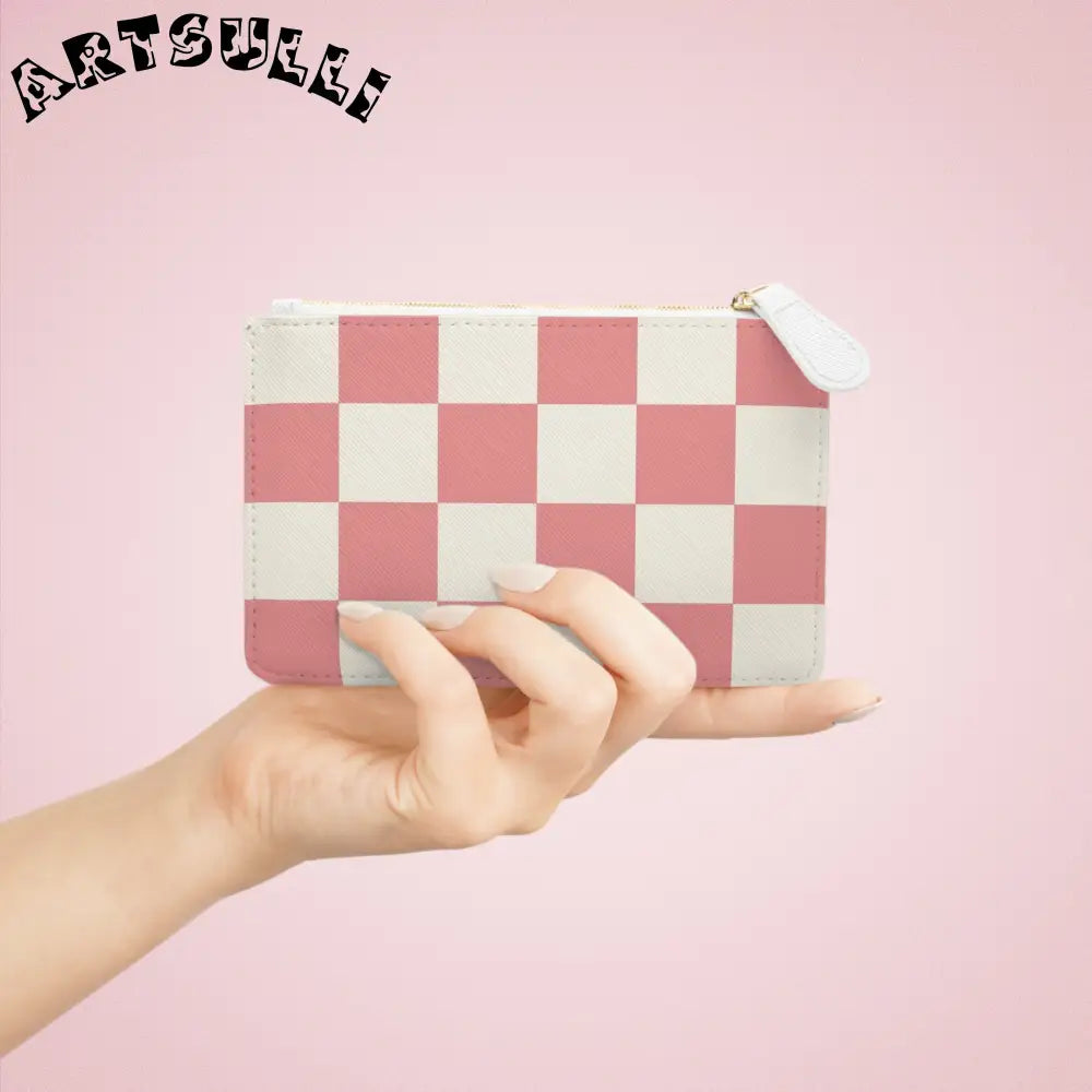 JAKKOUTTHEBXX Retro Checkered Grassland Sprites Mini Clutch Bag