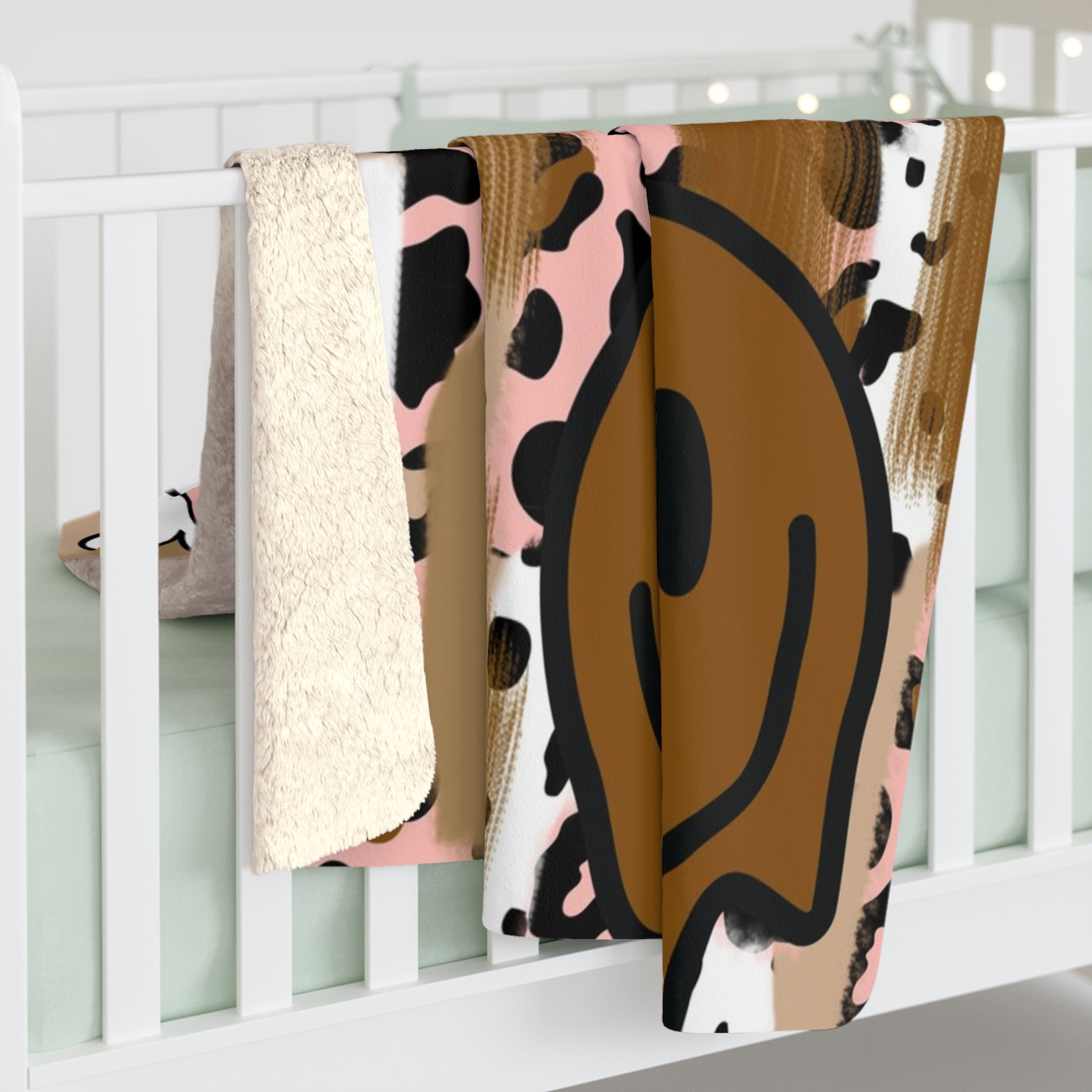 Sutfin Ghosts Pop Art Sherpa Fleece Blanket, Artsulli - Art is Long, Life is Short, Home Decor, , , , , , , 