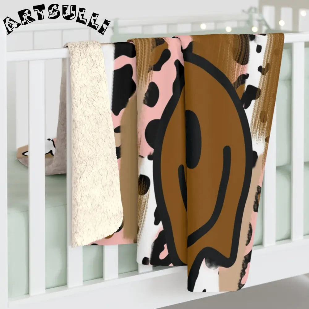 JAKKOUTTHEBXX Sutfin Ghosts Pop Art Sherpa Fleece Blanket