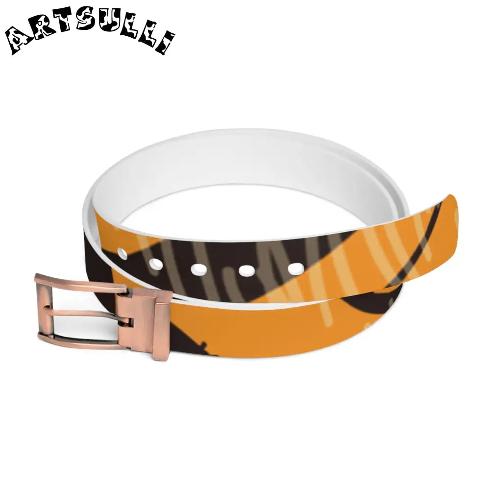 JAKKOUTTHEBXX Tiger Scratches Orange & Black Belt JAKKOUTTHEBXX