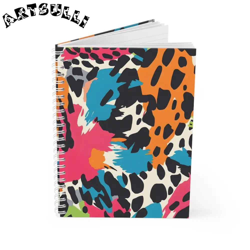 JAKKOUTTHEBXX Wild Brush Strokes x Animal Print Multi-Color Spiral