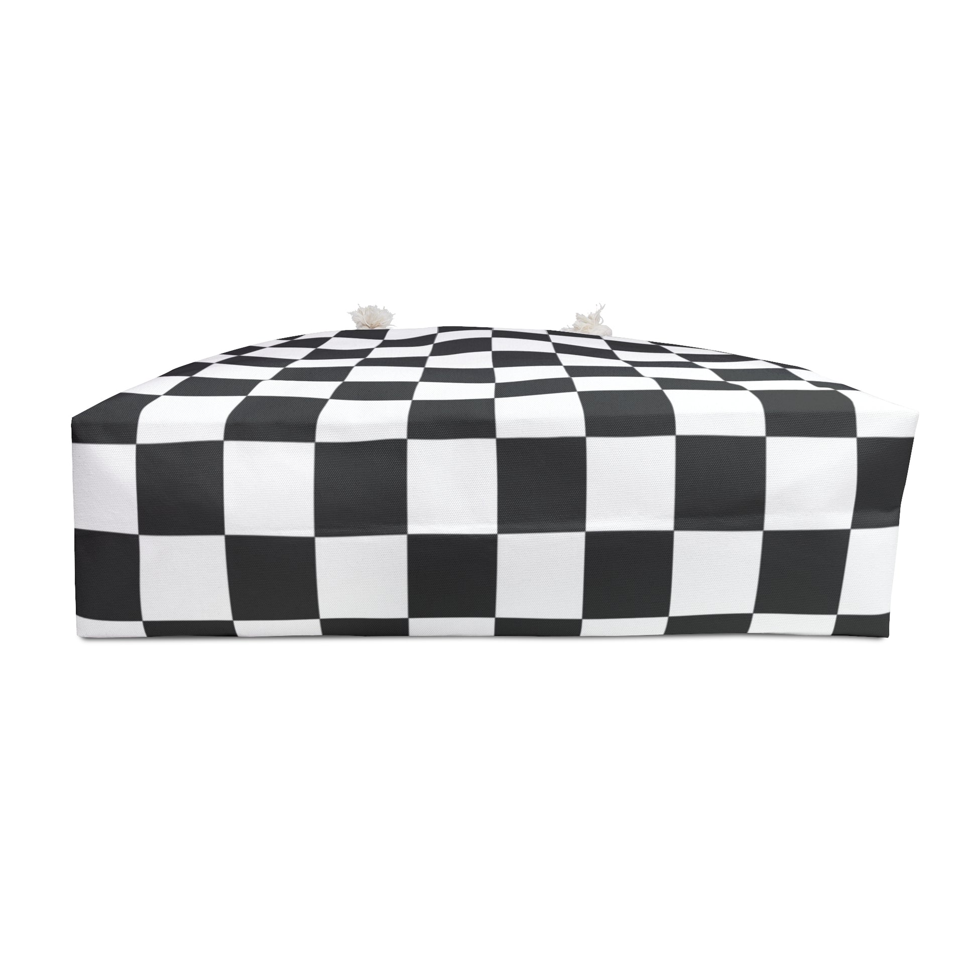 Checkerboard White and Black Weekender Bag, Artsulli - Art is Long, Life is Short, Bags, , , , , , , 