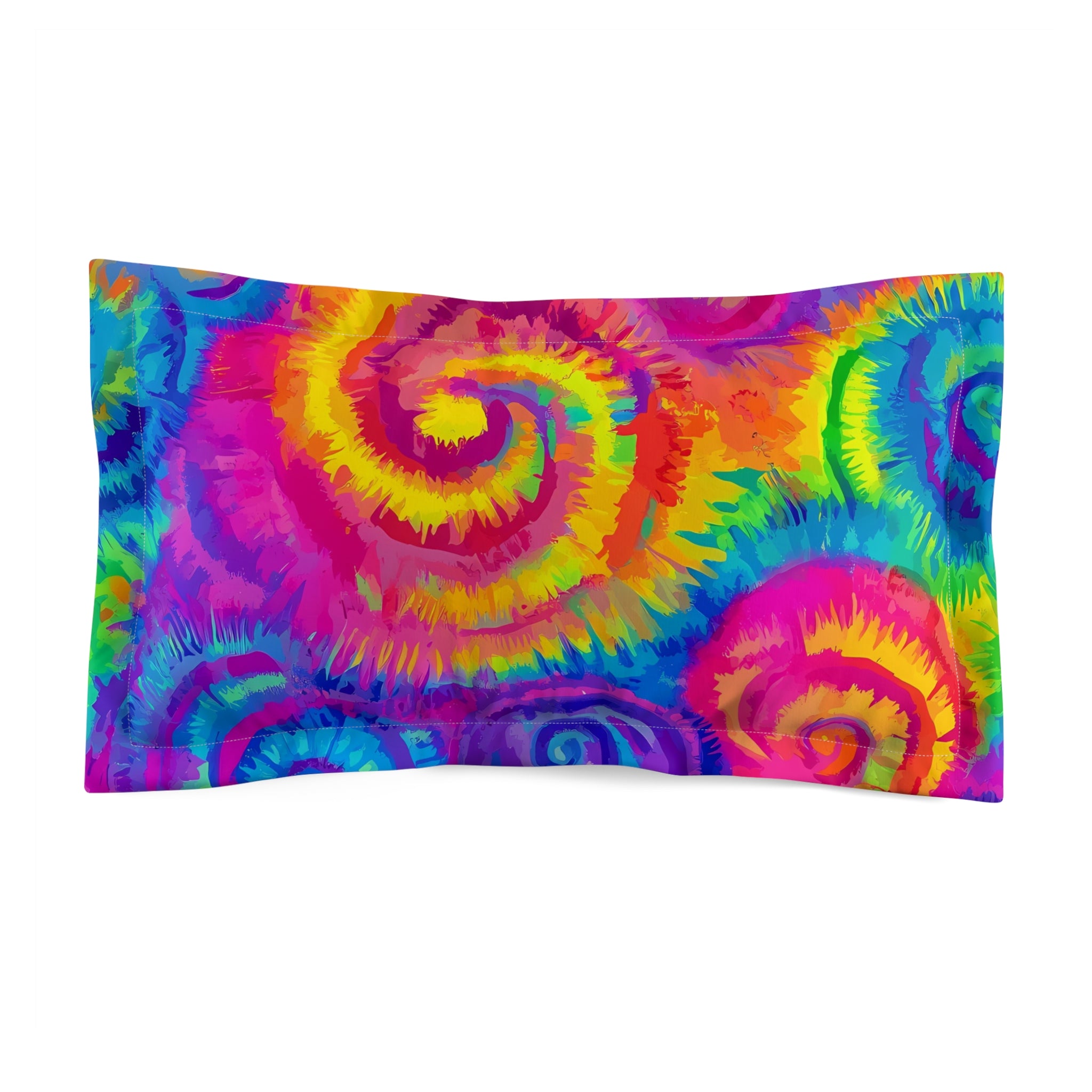 Arcane Tie Dye Microfiber Pillow Sham, Artsulli - Art is Long, Life is Short, Home Decor, Size, King, , , , , 23592670759744