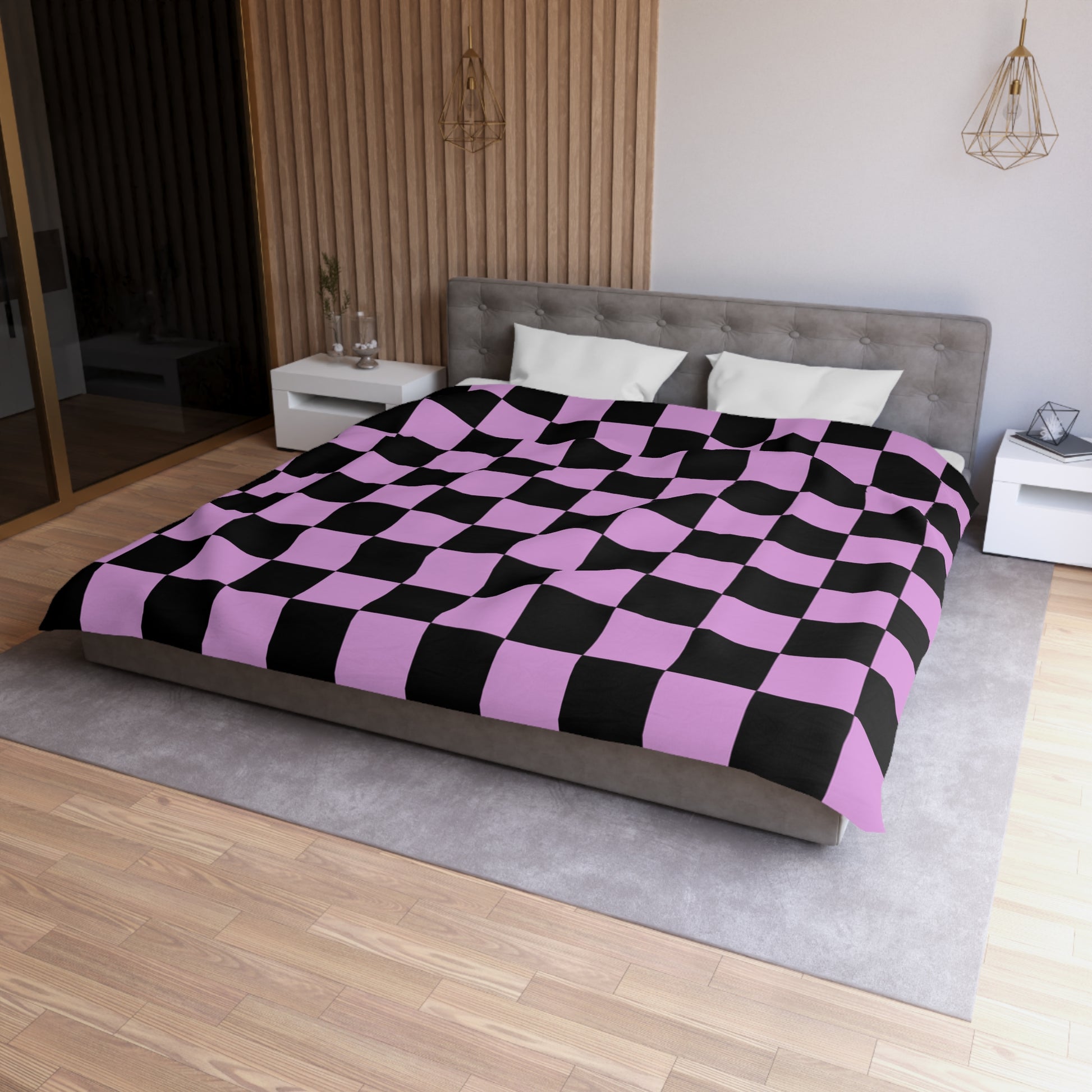Pixel Punk Vision Microfiber Duvet Cover, Artsulli - Art is Long, Life is Short, Home Decor, , , , , , , 