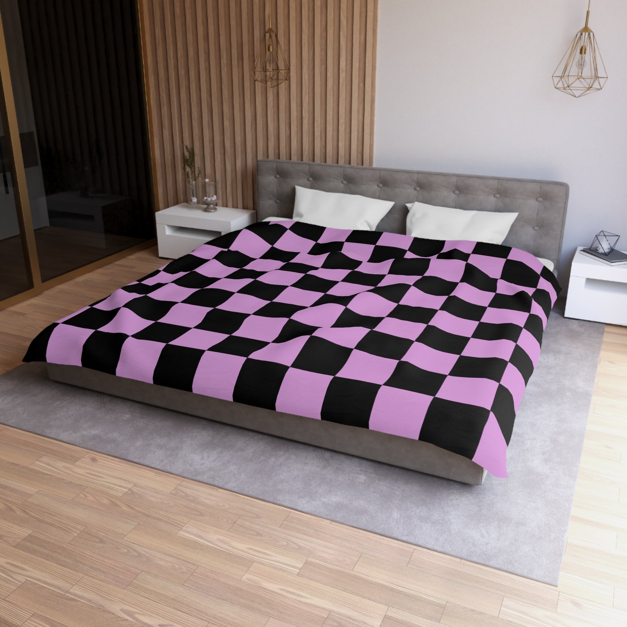 Pixel Punk Vision Microfiber Duvet Cover, Artsulli - Art is Long, Life is Short, Home Decor, , , , , , , 