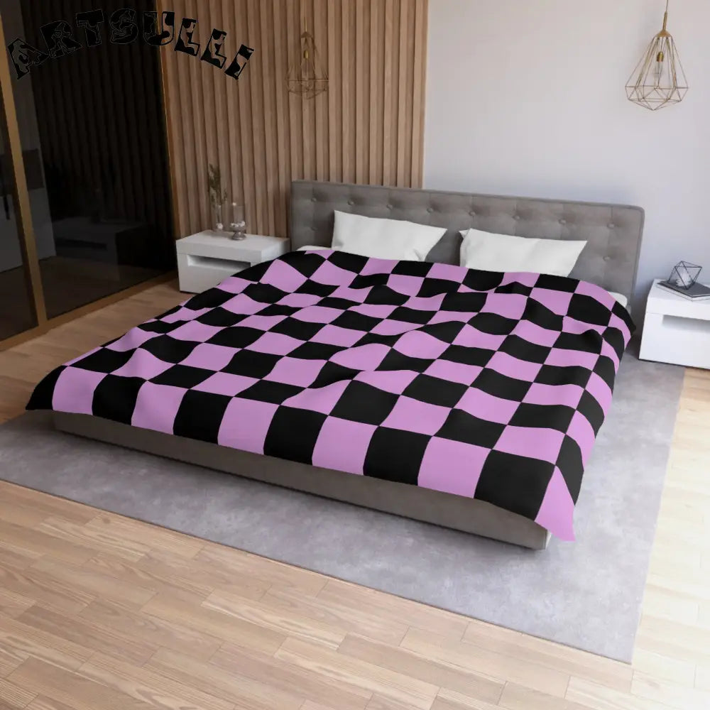 JAKKOUTTHEBXX Pixel Punk Vision Microfiber Duvet Cover JAKKOUTTHEBXX