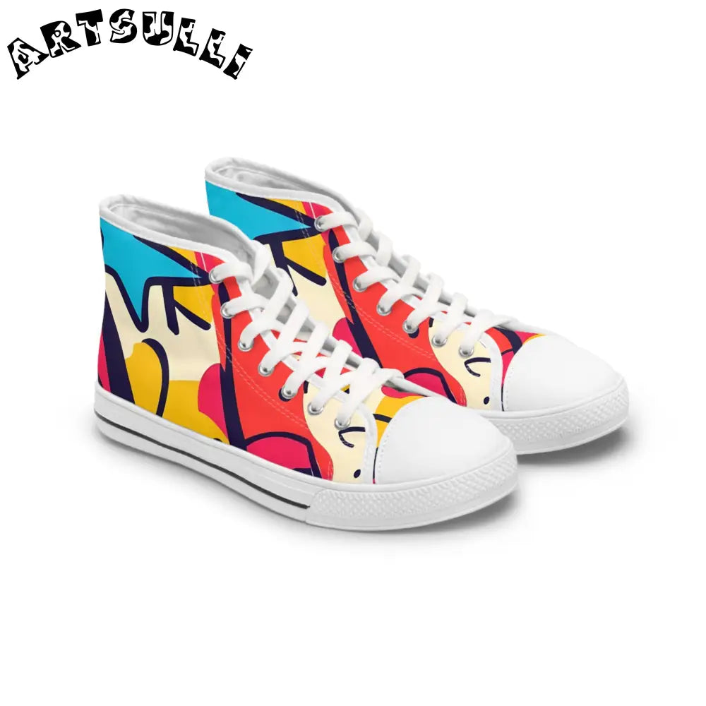 JAKKOUTTHEBXX Comic x Pop Art Women’s High Top Sneakers
