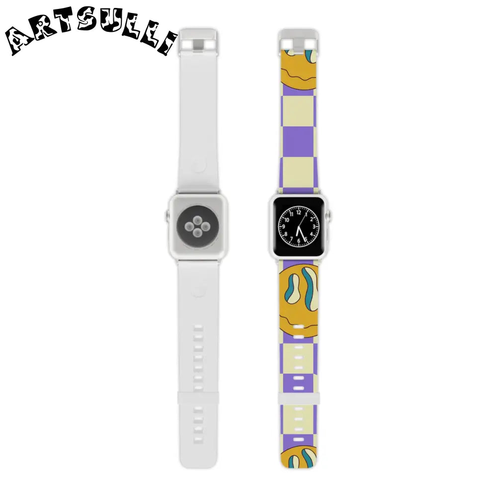 JAKKOUTTHEBXX Trippy Flower Power Motifs Watch Band for Apple Watch