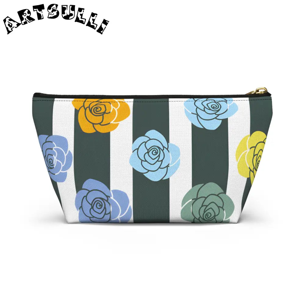 JAKKOUTTHEBXX Stripes x Roses II Black and White Accessory Pouch w