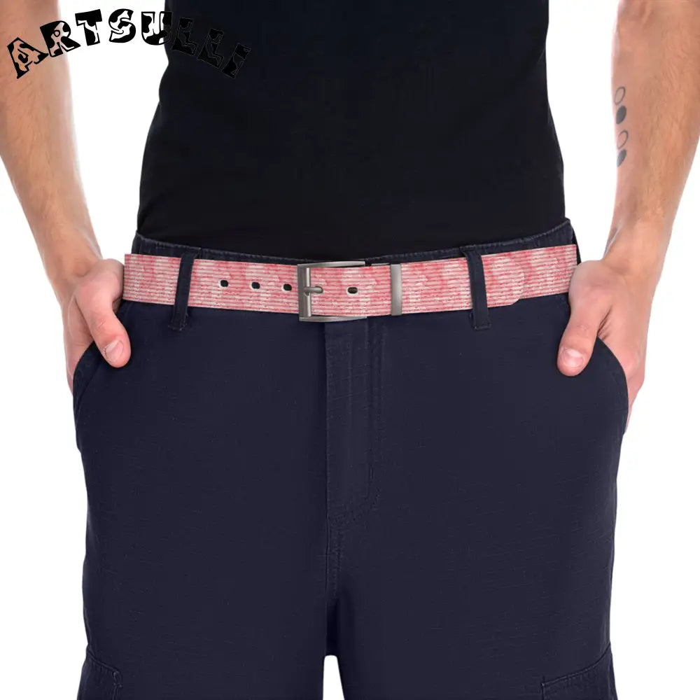JAKKOUTTHEBXX Pink Patterned C4 Art Belt Strap 2025