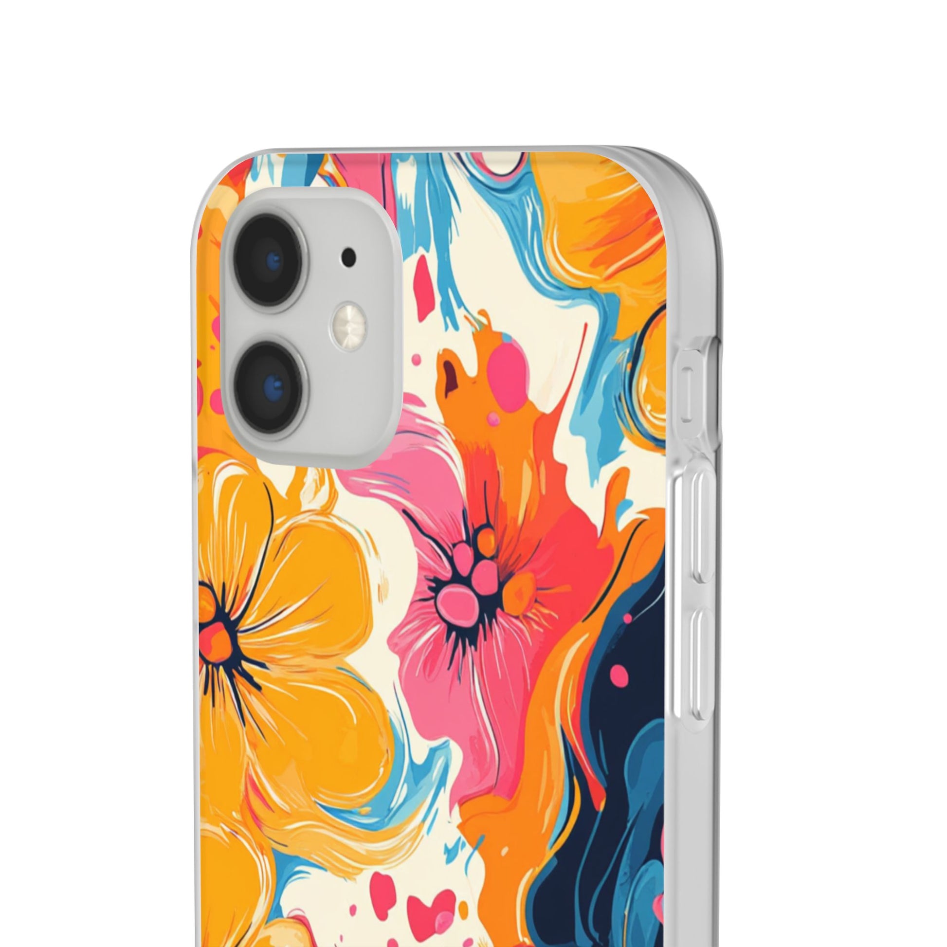 Vibrant Abstract Floral Flexi Case, Artsulli - Art is Long, Life is Short, Phone Case, , , , , , , 