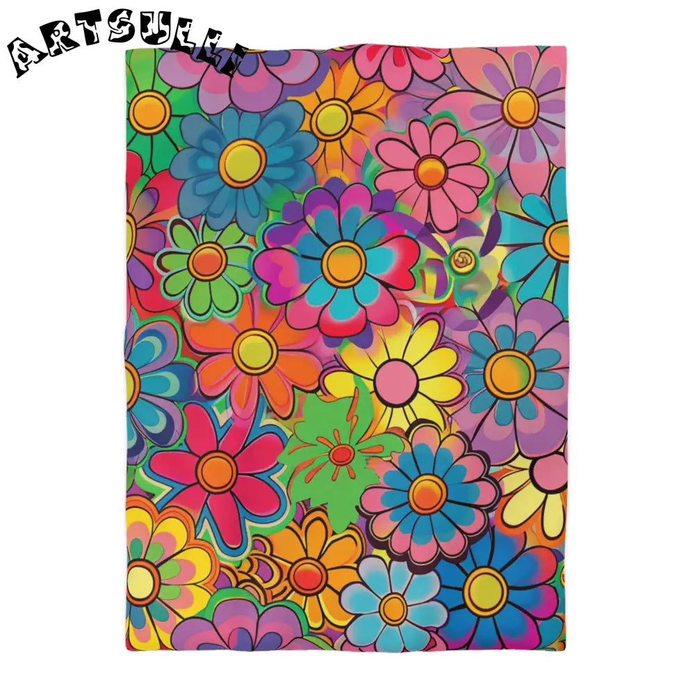 JAKKOUTTHEBXX Chromatic Daisy Dream Microfiber Duvet Cover