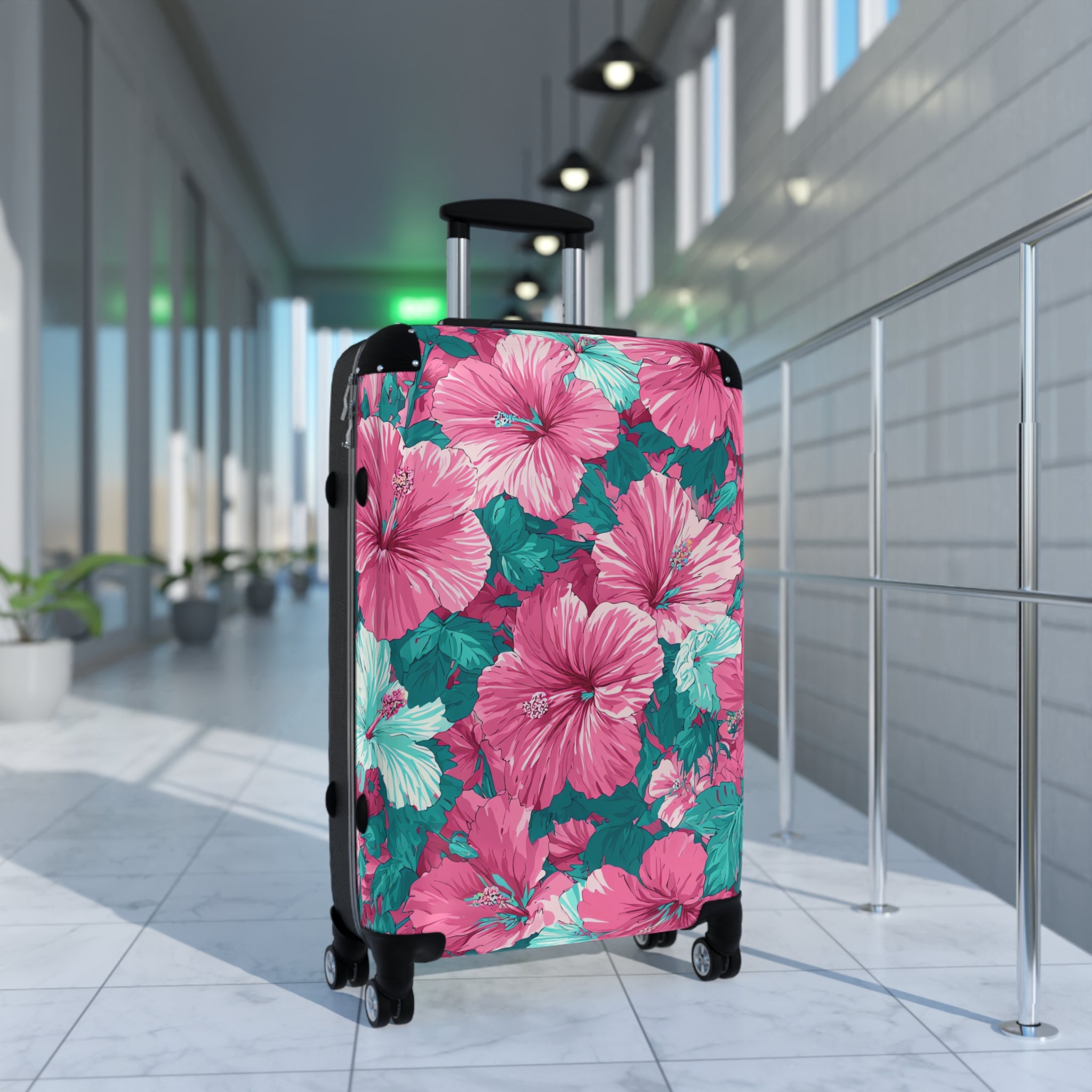Flowerpunk Aloha Suitcase, Artsulli - Art is Long, Life is Short, Bags, , , , , , , 
