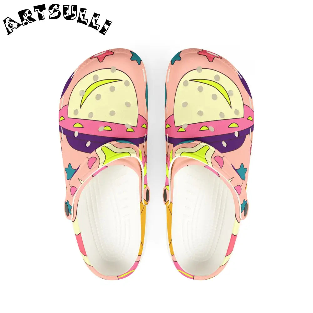 JAKKOUTTHEBXX Retropunk Alien Rave EVA Foam Rubber Shoes (AOP)