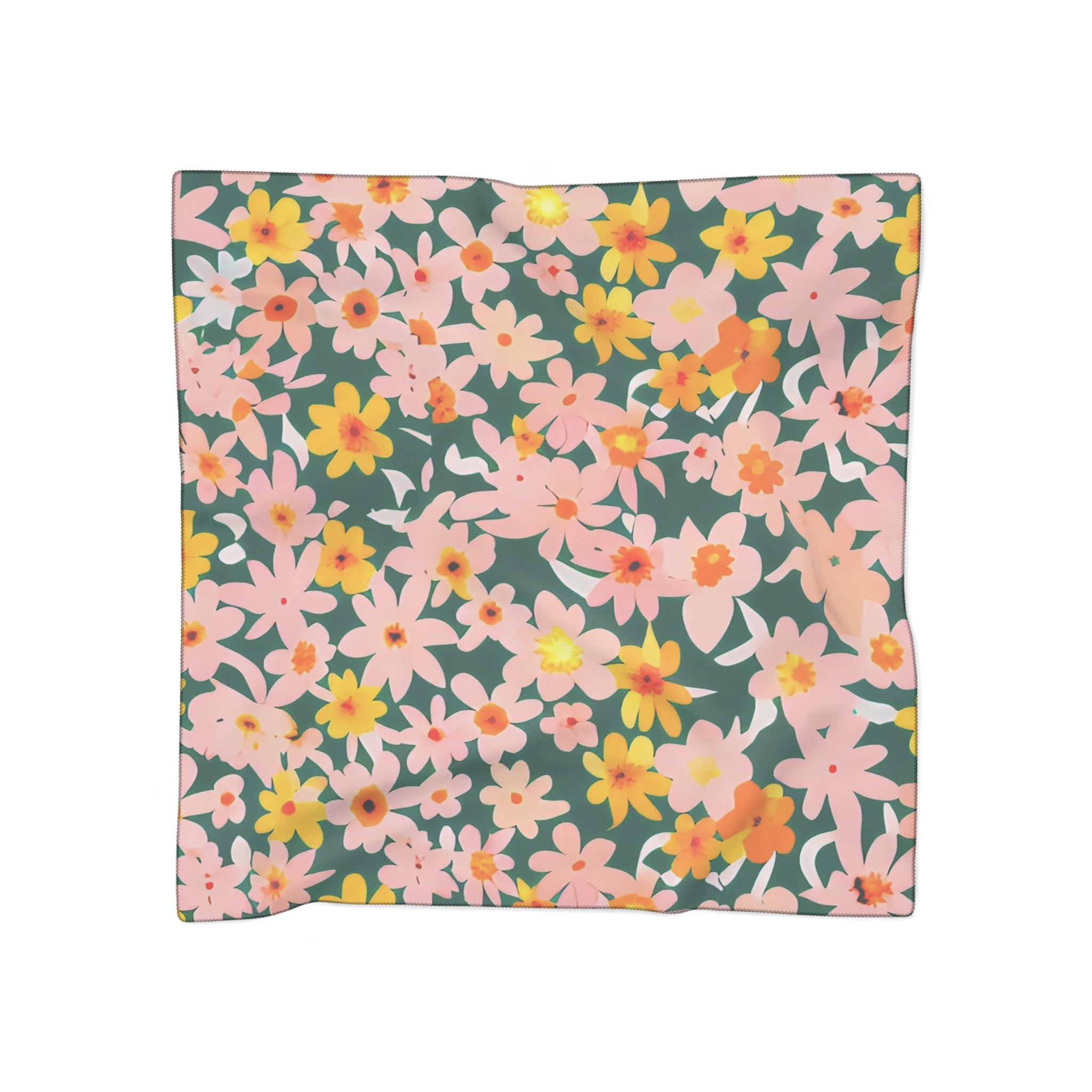 Poly Scarf, Artsulli - Art is Long, Life is Short, Accessories, Color, Poly chiffon, Size, 25" × 25", , , 19692592604377290969