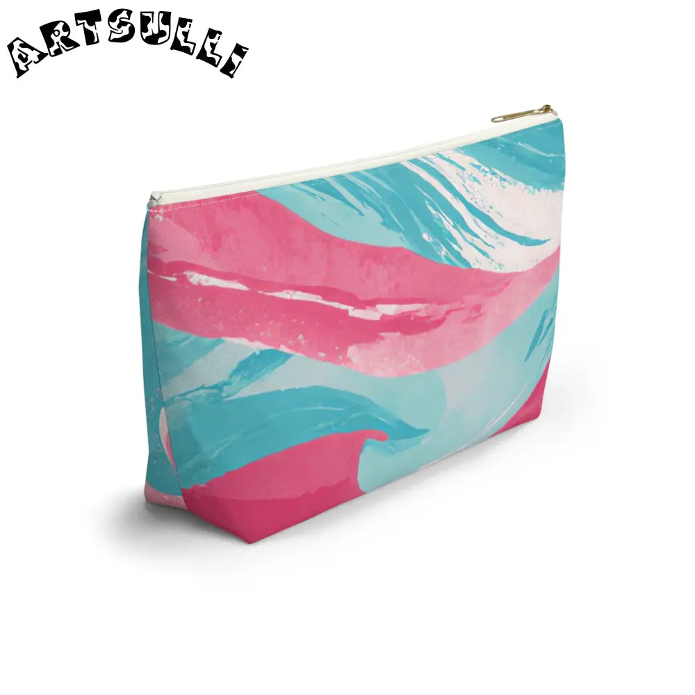JAKKOUTTHEBXX The Great Pastelwave Pink and Blue Accessory Pouch w