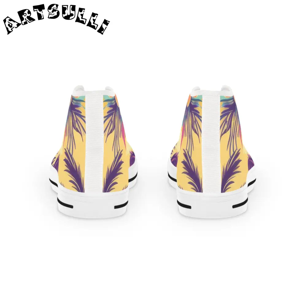 JAKKOUTTHEBXX Sunset Paradise Men’s High Top Sneakers JAKKOUTTHEBXX