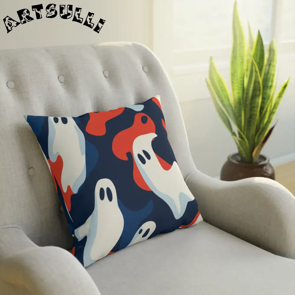 JAKKOUTTHEBXX Camo Ghosts Cushion JAKKOUTTHEBXX Artsulli - Art
