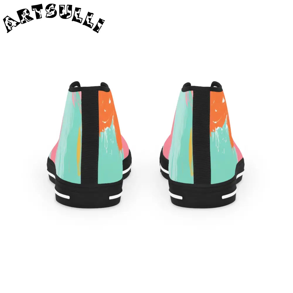 JAKKOUTTHEBXX Preppy Pixel Bloom Men’s High Top Sneakers