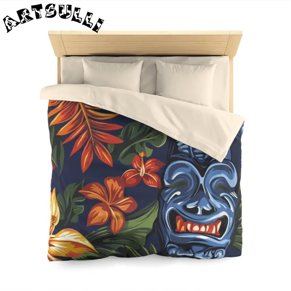 JAKKOUTTHEBXX Tropical Tiki Mask Duvet Cover 2025