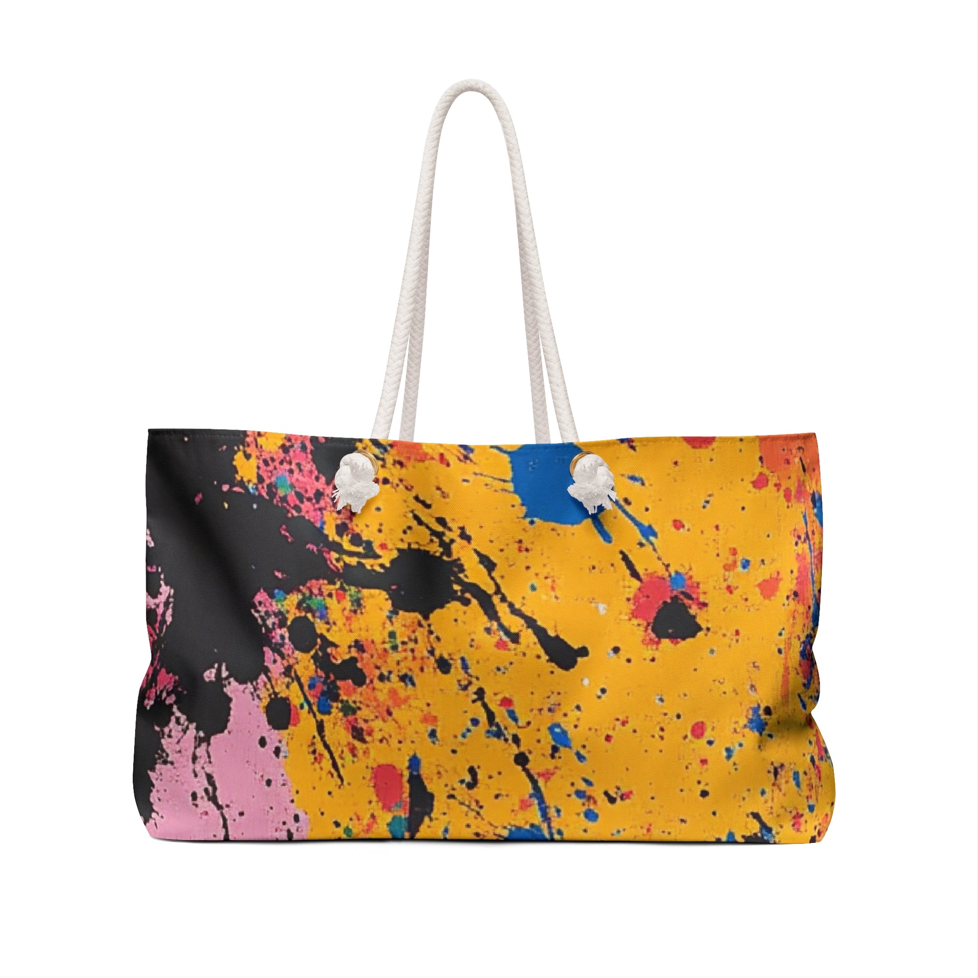 The Colors Of Paint Splatter Weekender Bag, Artsulli - Art is Long, Life is Short, Bags, , , , , , , 