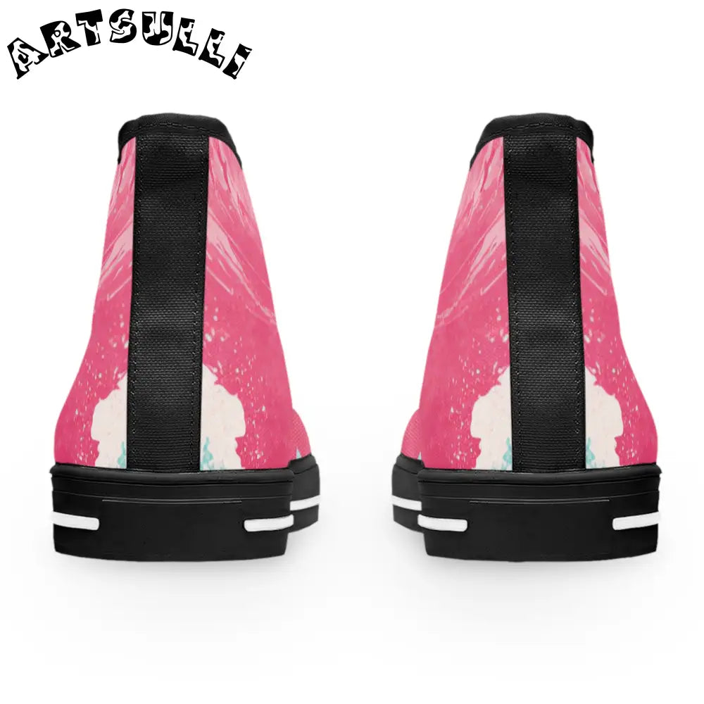 JAKKOUTTHEBXX The Great Pastelwave Pink Women’s High Top Sneakers